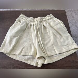 Salty Lemon yellow lounge shorts